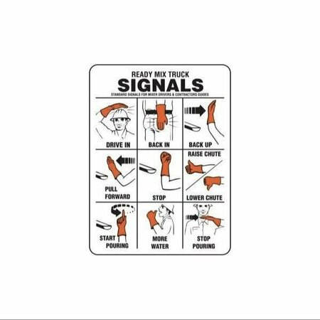 ACCUFORM SAFETY SIGN  READY MIX TRUCK SIGNALS MEQM512XT